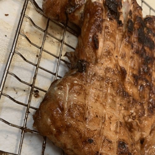HALF CHICKEN ON CHARCOAL.