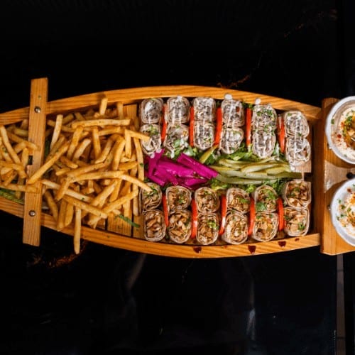 Shawarma Chicken Sushi Boat (2 Persons).