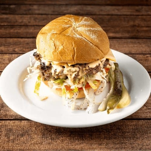 CHEESEBURGER.