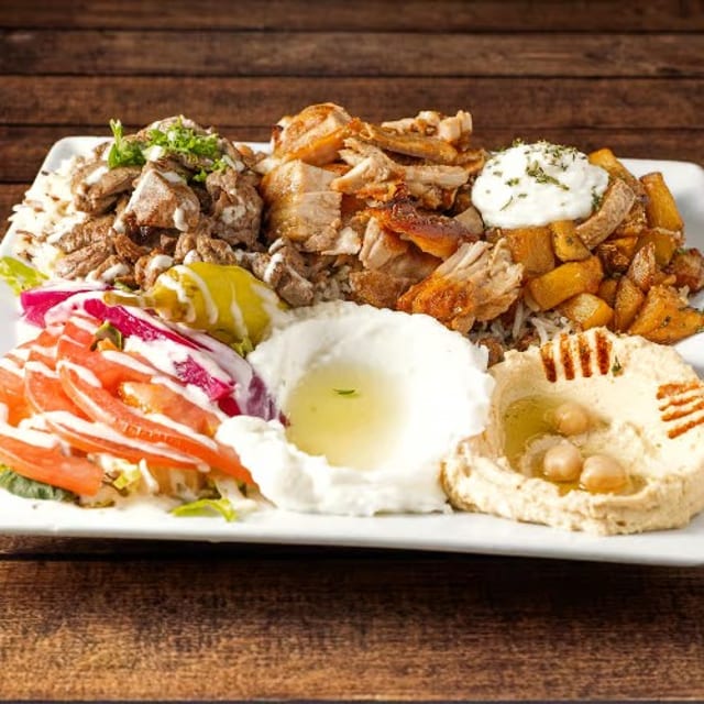 MIX SHAWARMA PLATTER.