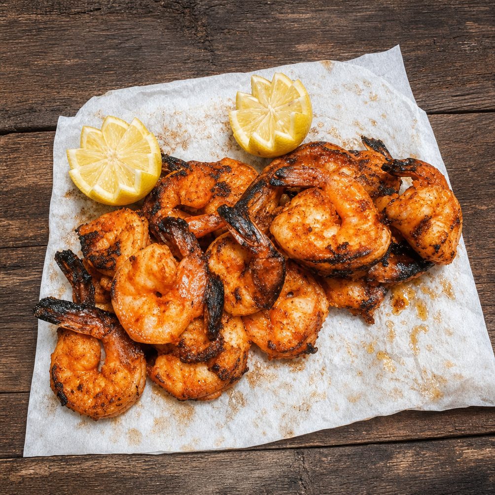 SHRIMP KABAB GRILL PLATE( 2) SKEWERS.