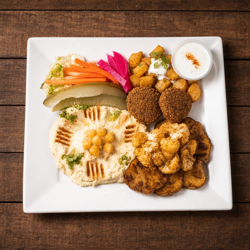 VEGETARIAN PLATTER.