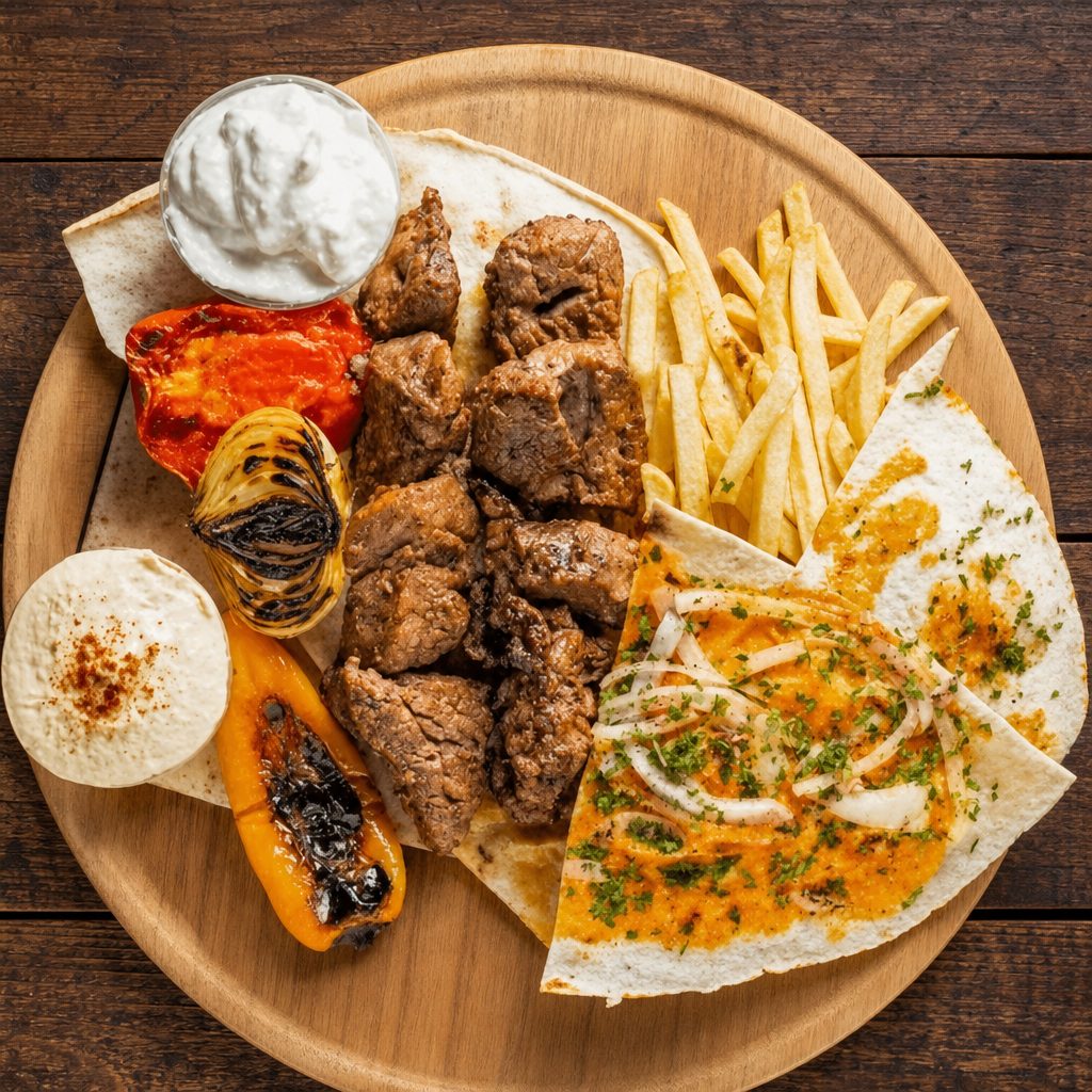 FILET MIGNON KABAB GRILL PLATE (2) SKEWERS.