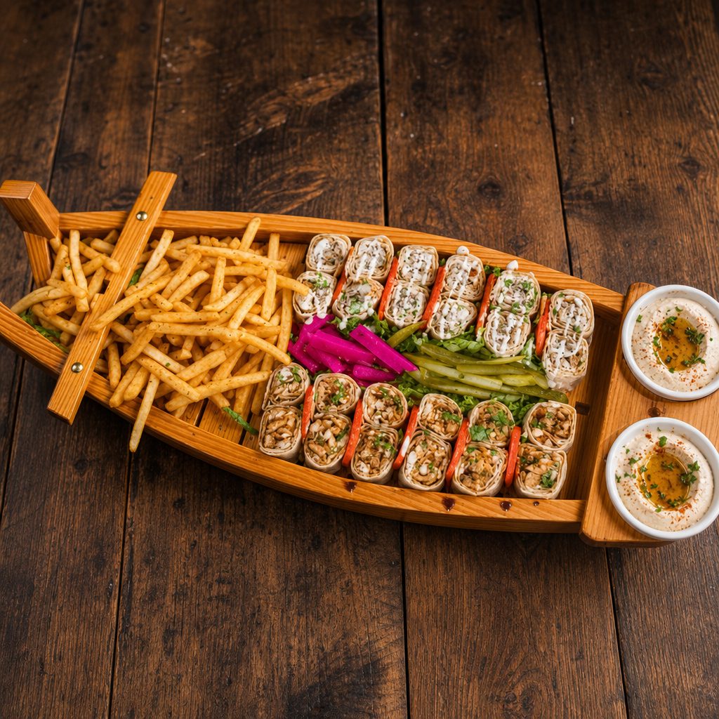 Shawarma Chicken Sushi Boat (2 Persons).