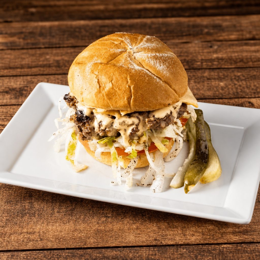 CHEESEBURGER.