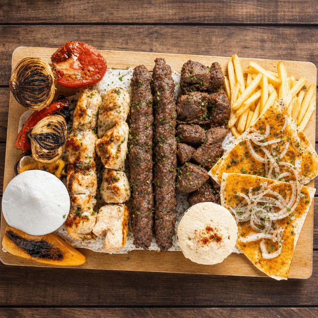 Mixed Grill Kabab.