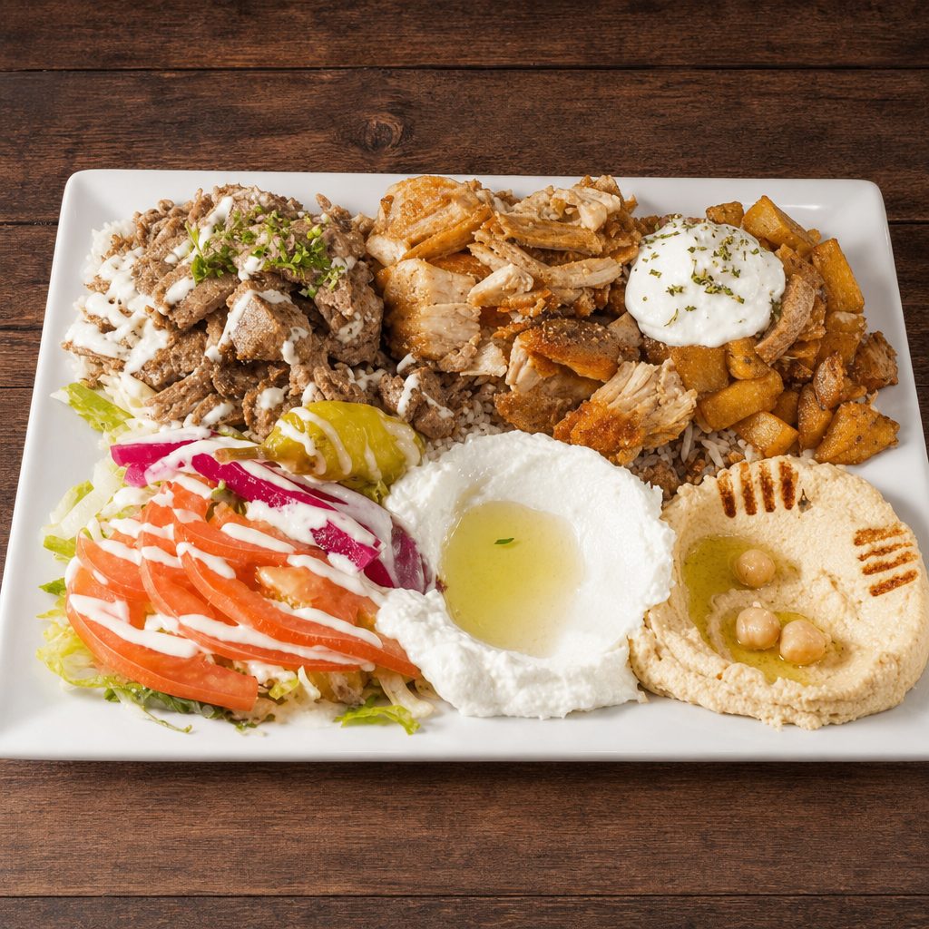 MIX SHAWARMA PLATTER.