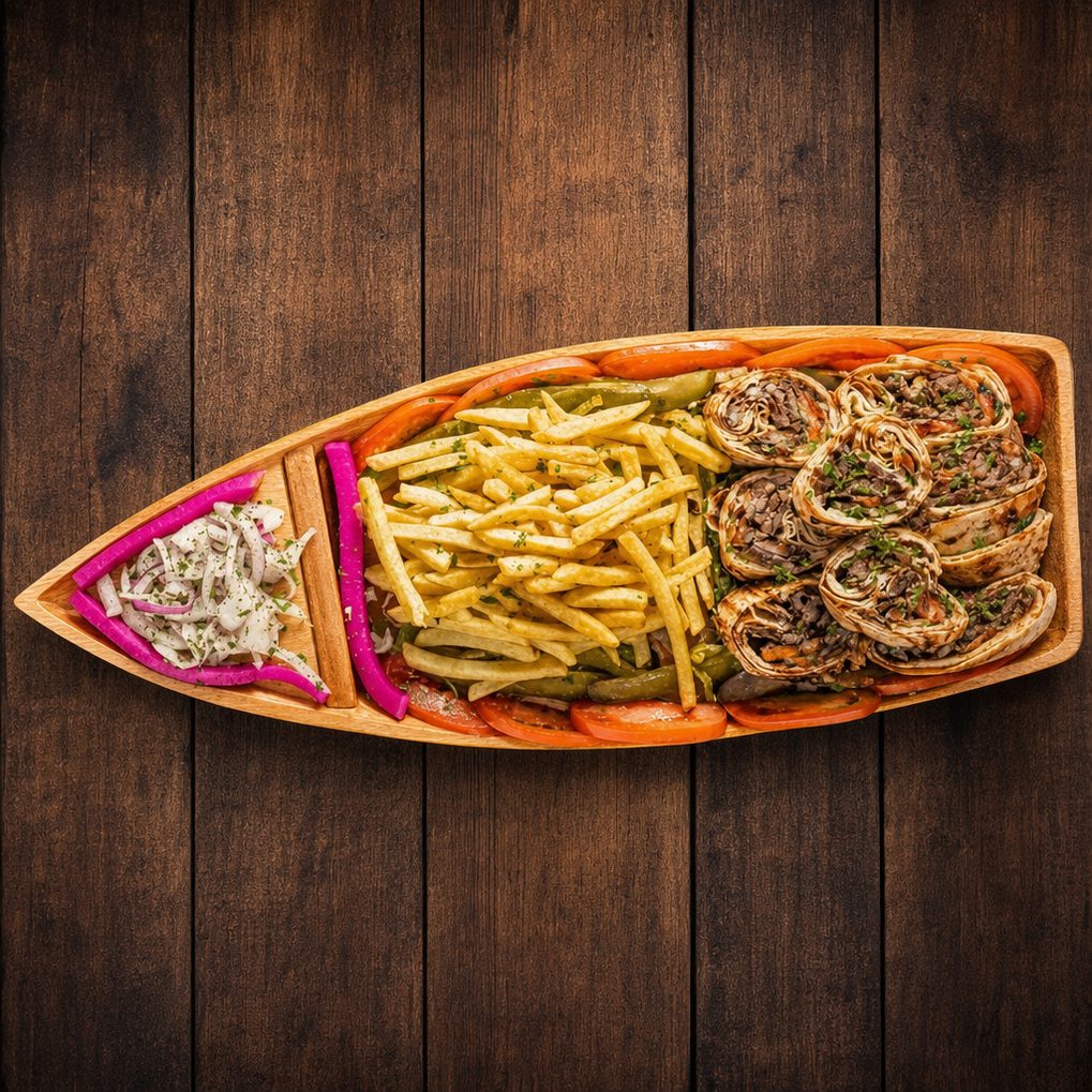 Shawarma Chicken Sushi Boat (1 Person).