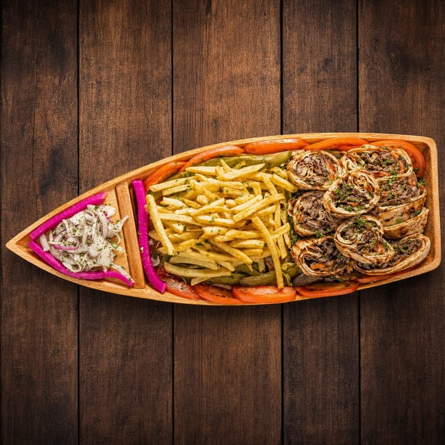 Shawarma Chicken Sushi Boat (1 Person).