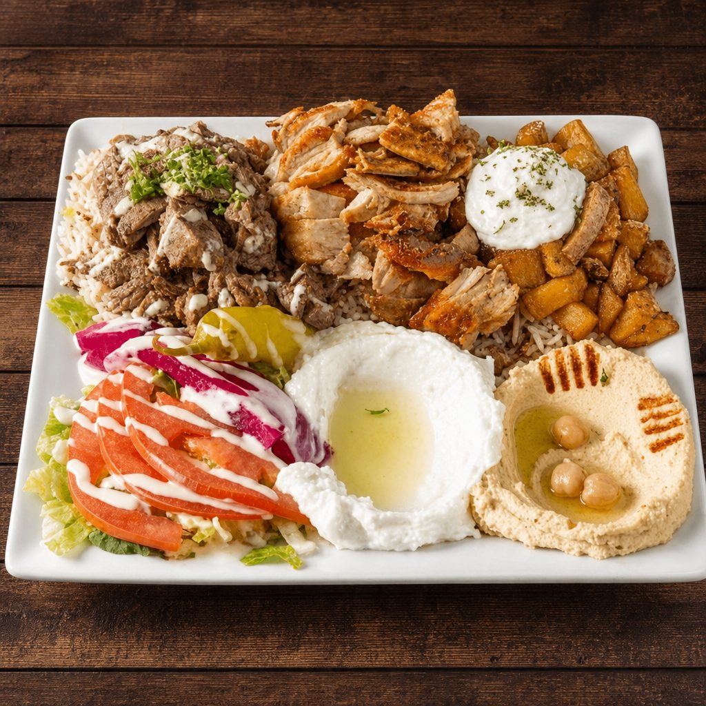 MIX SHAWARMA PLATTER.