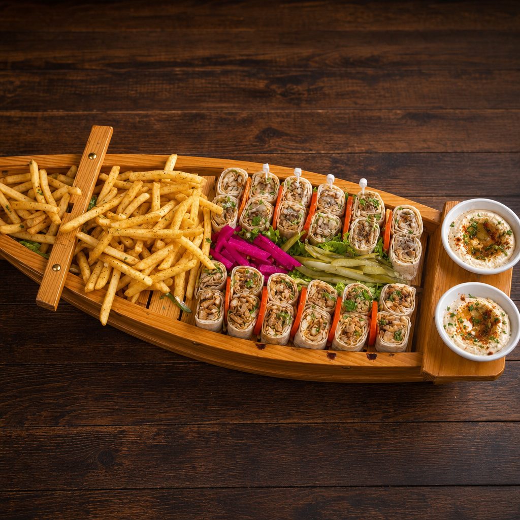 Shawarma Chicken Sushi Boat (2 Persons).