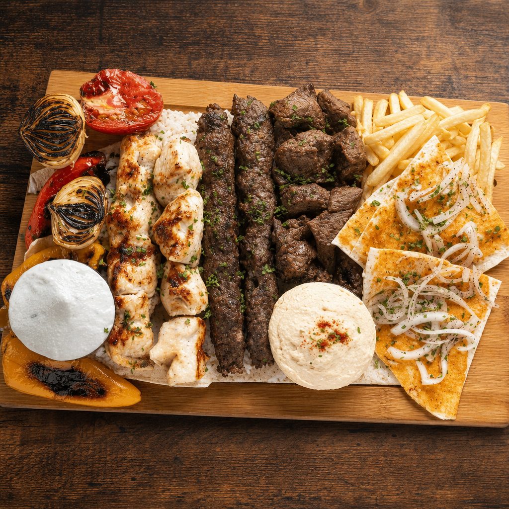 Mixed Grill Kabab.