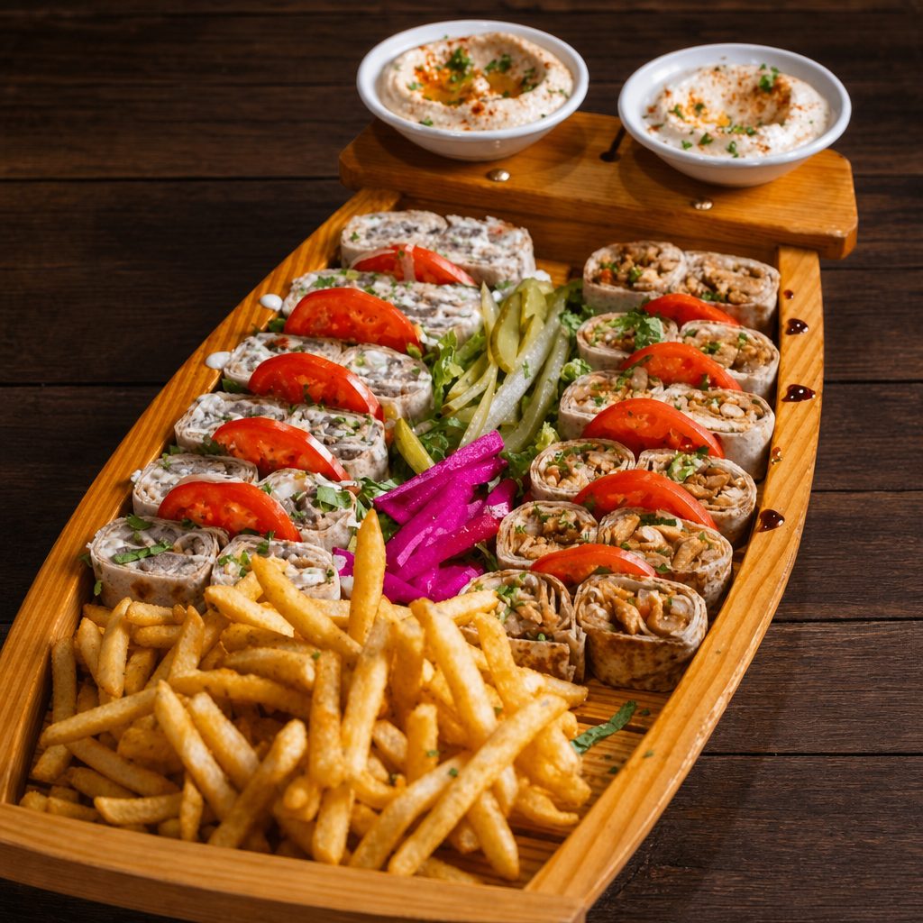 Shawarma Chicken Sushi Boat (4 Persons).