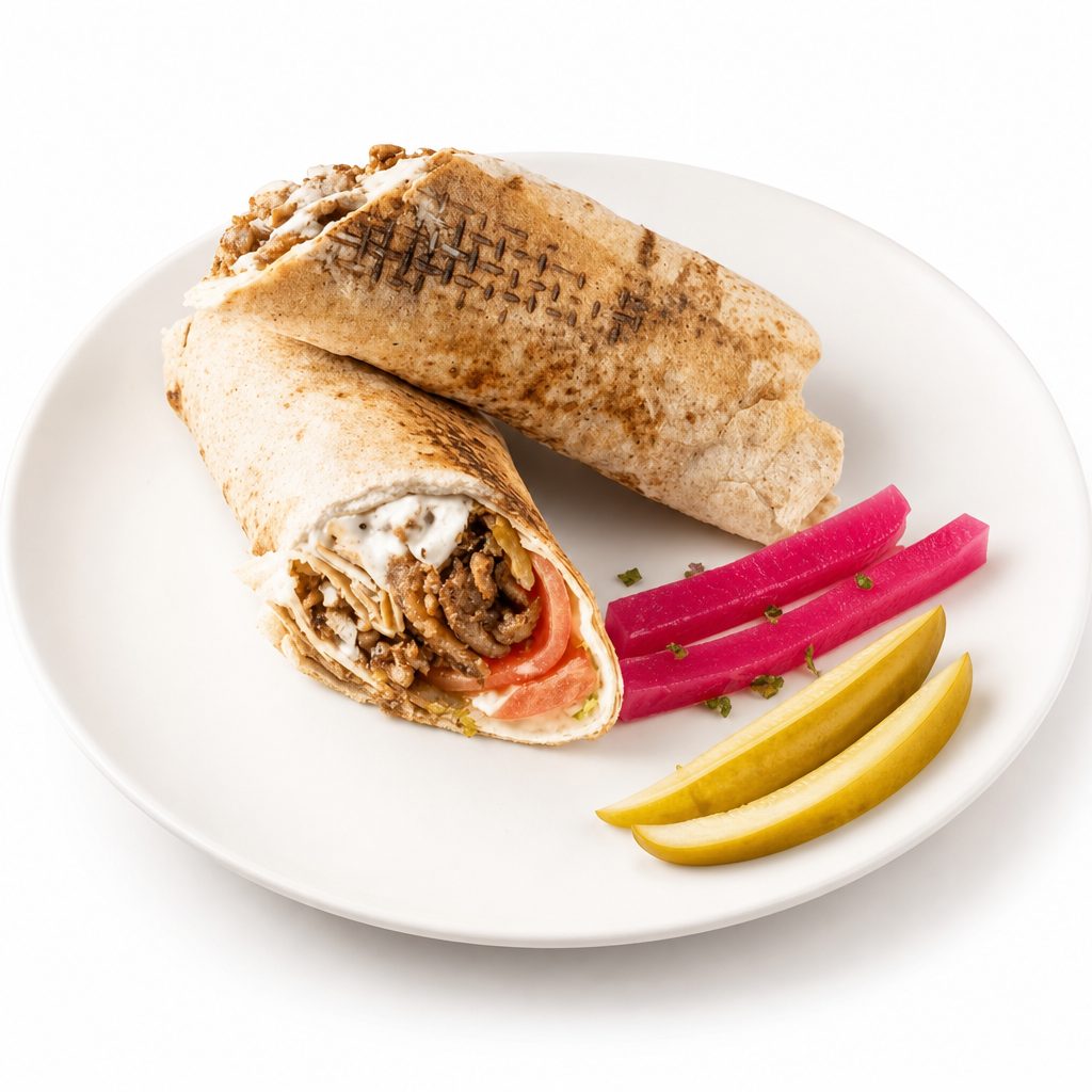 CHICKEN SHAWARMA PITA.