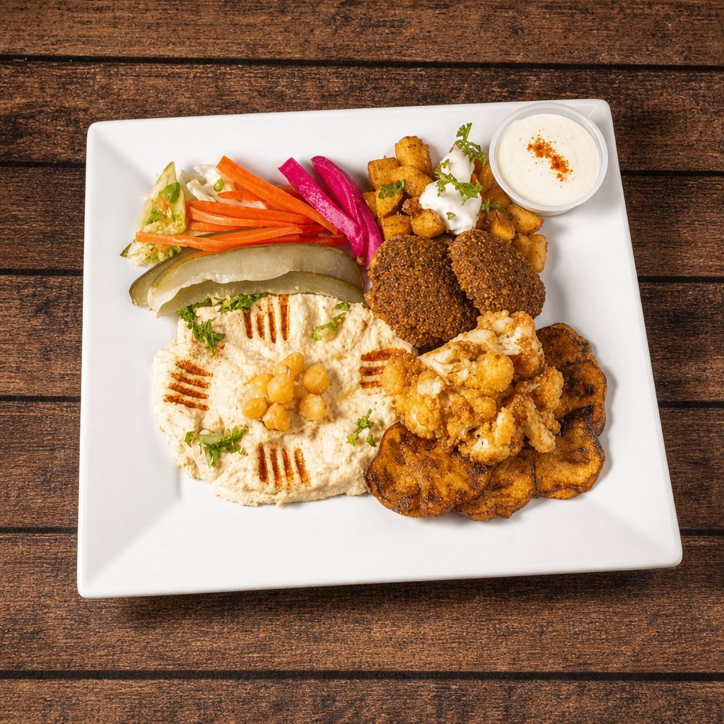 VEGETARIAN PLATTER.