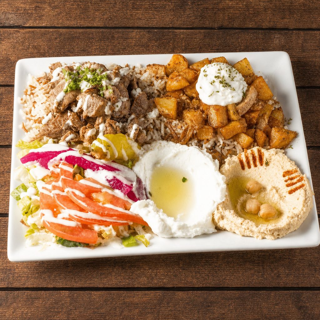 CHICHEN SHAWARMA PLATTER.