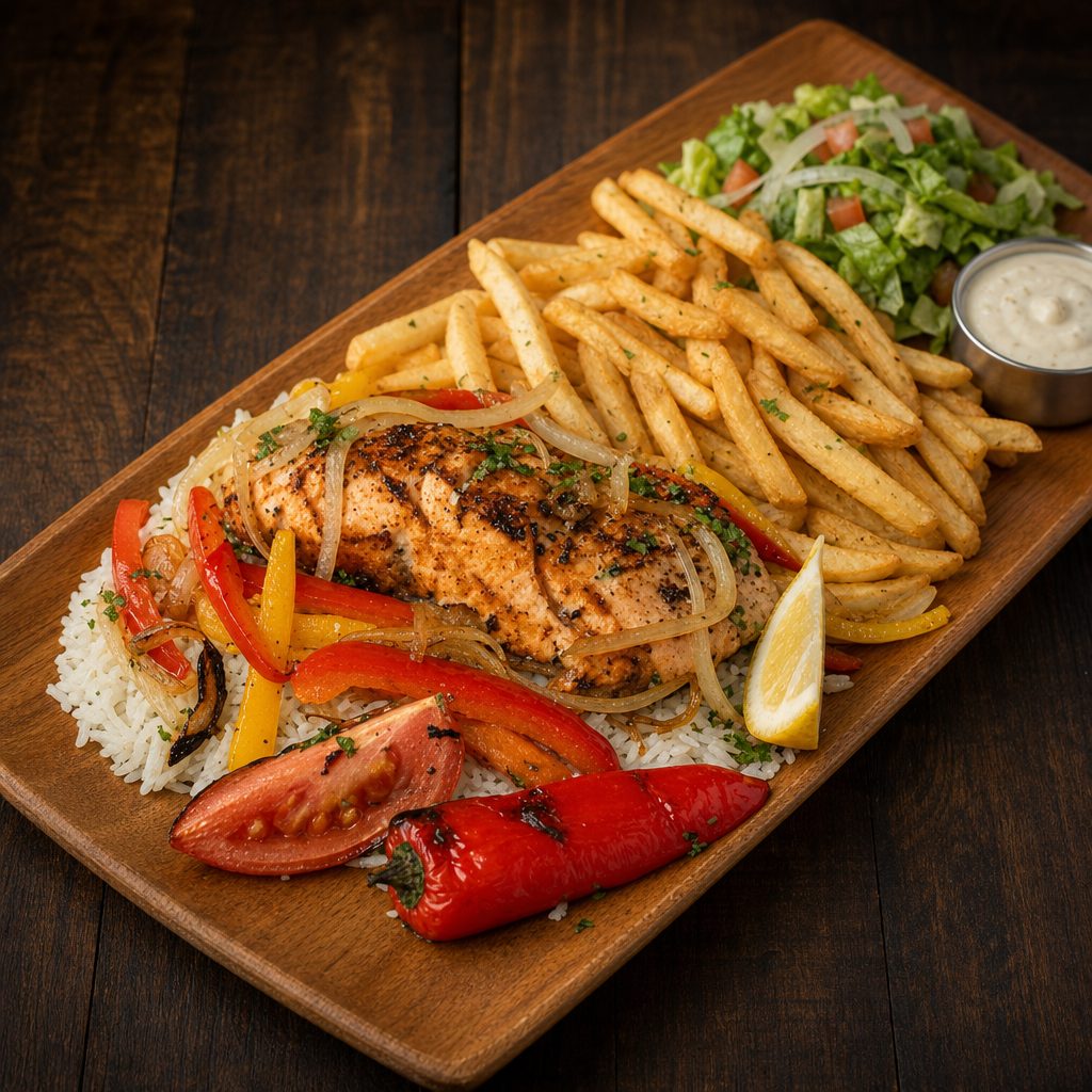 GRILLED SALMON.