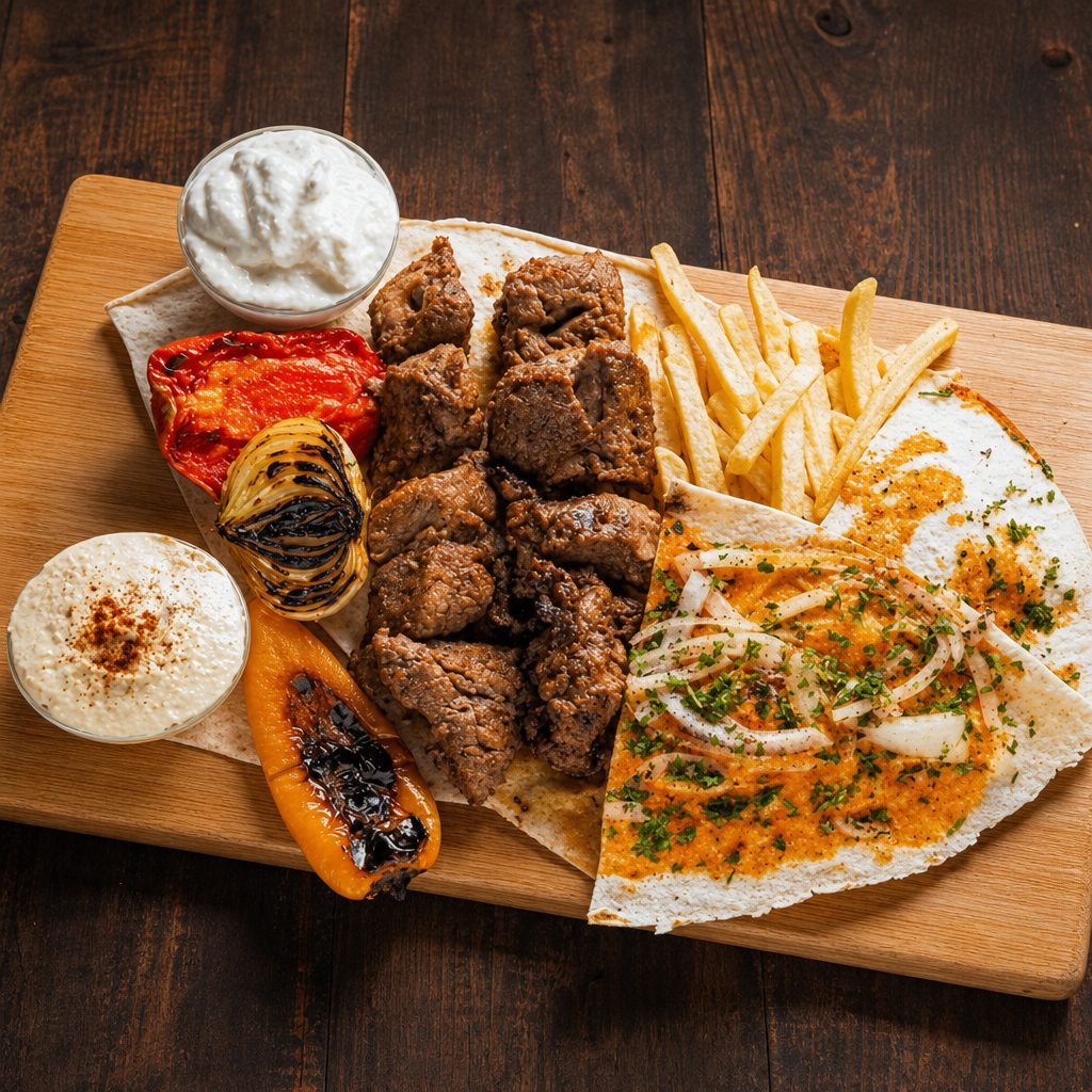 FILET MIGNON KABAB GRILL PLATE (2) SKEWERS.