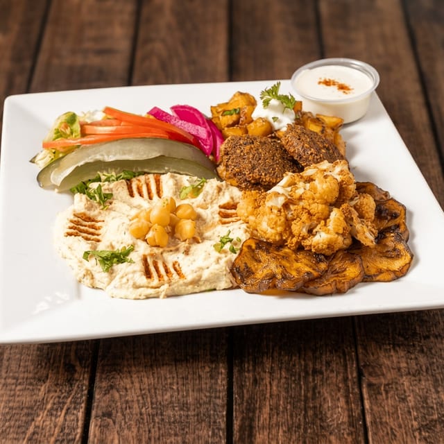 VEGETARIAN PLATTER.