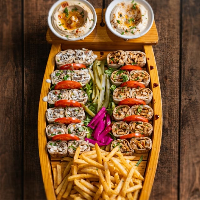 Shawarma Chicken Sushi Boat (4 Persons).