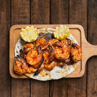 Shrimp Kabab Grilled Plate (2 Skewers)