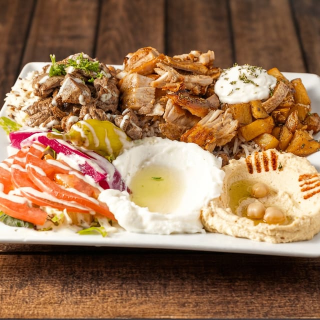 MIX SHAWARMA PLATTER.